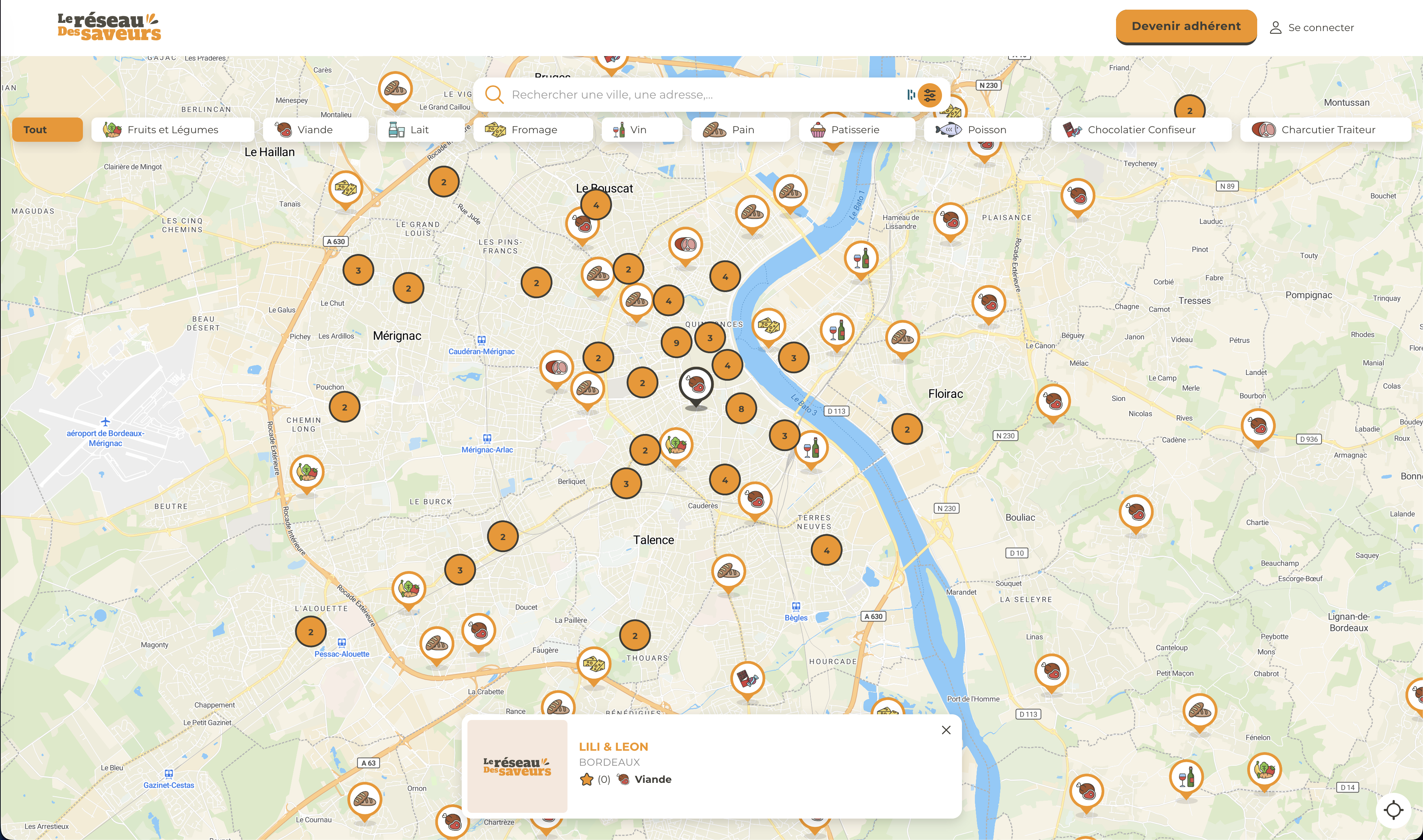 Réseau des Saveurs screenshot